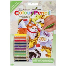 ROYAL BRUSH CPNMIN-115 Mini Color Family Pets Pencil by Number Kit, 5" by 7"