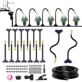 360° Curved Garden Automatic Irrigation System, Irrigation System, Greenhouse, Garden Watering, Raised Bed, Irrigation, Drip Irrigation for Greenhouse, Landscape, Vegetable Garden, Farm (15 m)