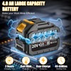 Muylux 4.0Ah Battery Cordless Impact Wrench, Brushless 1/2 Impact Gun,