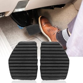 Car Pedal Rubber Cover Esenlong Clutch Brake Pedal Cover Rubber Cover Clutch Brake Pedal for Peugeot for Citroen 1007 207 208 C3 C4 C5 C6 C8 Black