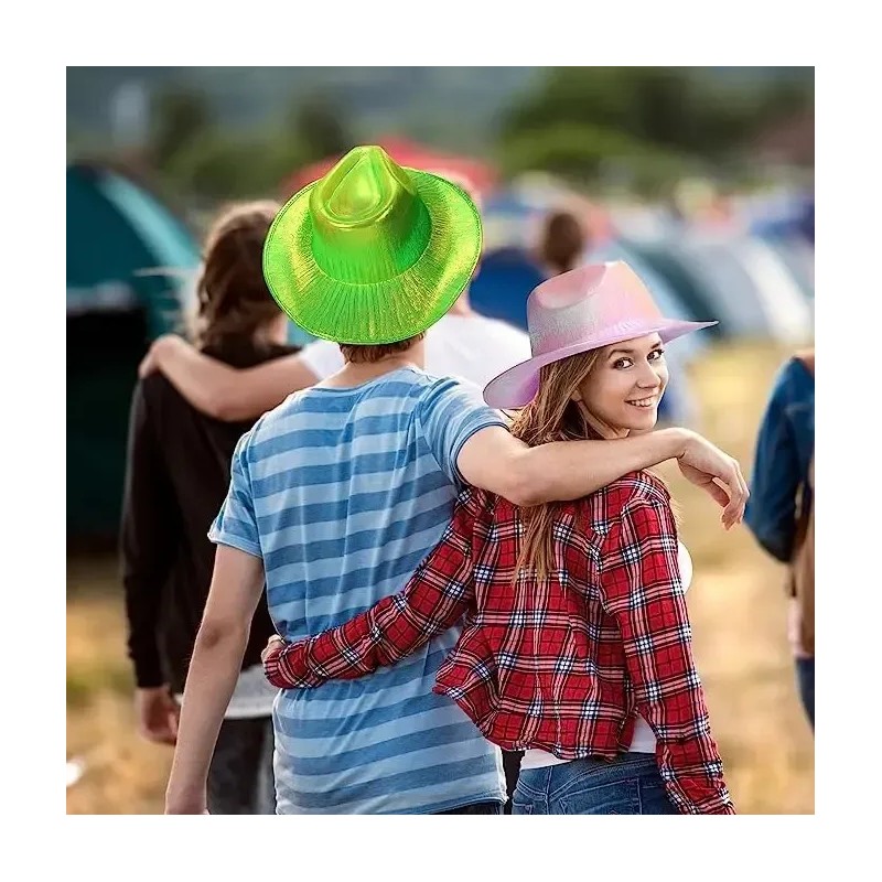 Xz 3pcs Sombrero Vaquero Disfraz Tornasol Fiesta Pride Tr A