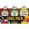 Heinz Tomato Ketchup, Sweet Relish & Yellow Mustard Grill Pack,