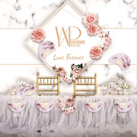 LEFTSTARER 12Pcs Cherry Blossom Folding Hand Fan, Japanese Chinese Cherry Blossom Decor Fan, Decorative Folding Fans for Hibachi Party Mulan Party Decorations Favors (12 pcs)