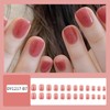 RTKHFZE Red Short Press on Nails Square Press On False