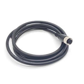 FOWIUNYE M12 12 Pin Female Connector Cable, A Code Straight Aviation Plug Electrical Cable PVC Industrial Molded Unshielded Cable AWG26（5Meter）, 16.4ft, M12-12pin-female-cable-A-S-26AWG-5m