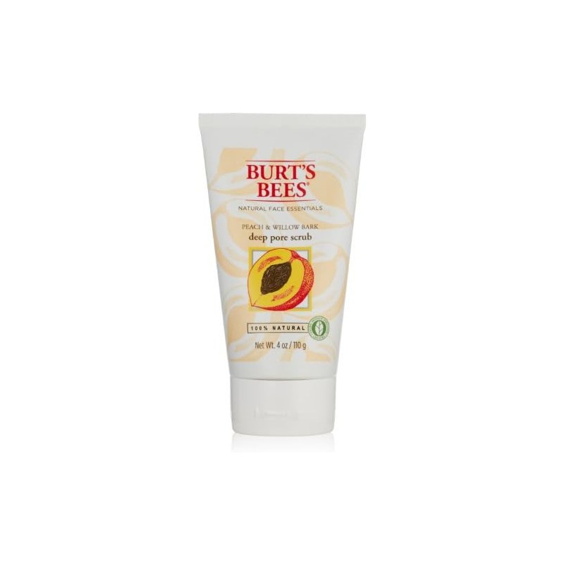 Burt's Bees Peach & Willowbark Deep Pore Scrub, 4-Ounce Tubes