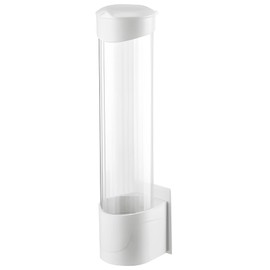 Wall Mount Paper Cup Dispenser, Pull Type Cup Holder Organizer for 3-6.5 oz Disposable Cups, Dust Free Design Water Cooler Cup Holder, Office Home Dental Use
