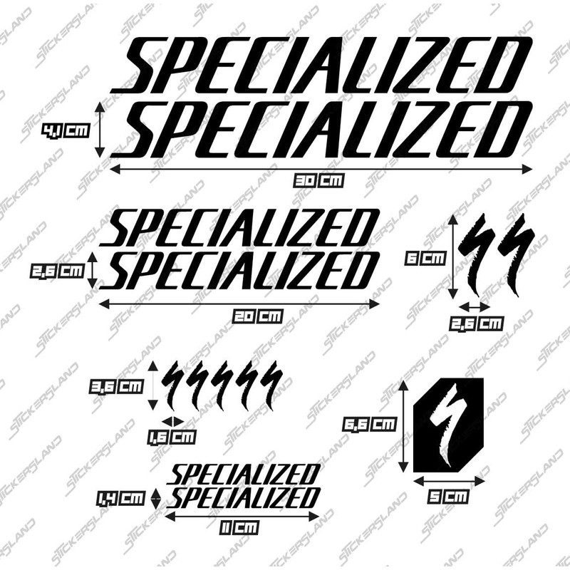 Stickersland® Sticker Set Compatible with Frame MTB Mountain Bike and