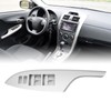 Car Window Switch Trim Bezel Silvery Armrest Glass Lift Switch