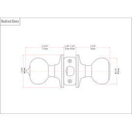 2 - Bedford Polished Chrome Entry Knob with Matching Single Cylinder Deadbolt Combo Packs Keyed Alike (We Key Lock Orders Alike for Free)