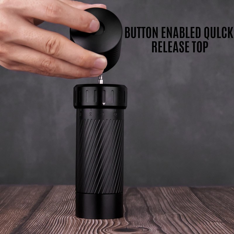 Homnoble Professional Pepper Mill, Metal High Performance Pepper Mill Heavy