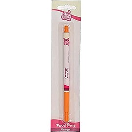 FunCakes Food Pen Orange: Writer with 100% Edible Ink, Flexible Tip for both thick and thin lines.Great for personalizing your treats with Messages, Quick drying time, Halal certified