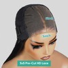Twigoal Glueless Wigs Human Hair Pre Plucked Pre Cut Loose