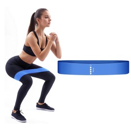 1 Pack Resistance Bands for Workouts, Rubber Bands for Home Gym & Stretching, Exercise Gear for Women & Men - Great for Yoga, Pilates, Therapy, Leg & Booty Training (Blue-Heavy)