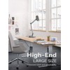 TORCHSTAR Tall Swing Arm Desk Lamp with Wooden Accent, Adjustable