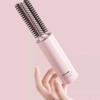 Innovative Design Travel Portable Roll Brush for Curly Hair - Telescopic Free Size/Dark Green 4ea