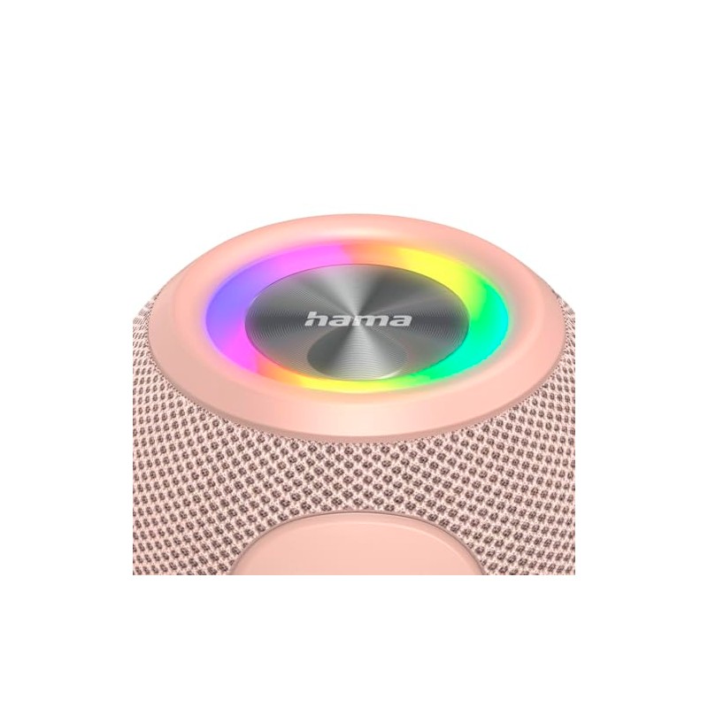 Hama Bluetooth® Ball Shape Speaker 5 Light Modes 5W Pink