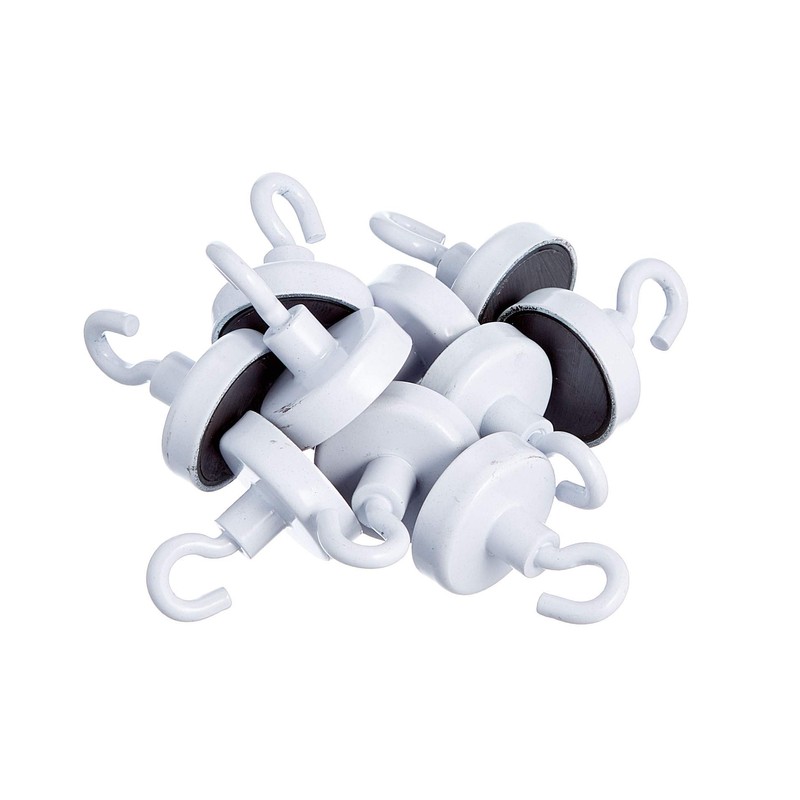 Magnet Expert® 25mm dia Ferrite White Painted Clamping Magnet with