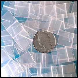 5858 Original Mini Ziplock 2.5mil Plastic Bags 5/8" x 5/8" Reclosable Baggies (Clear)