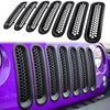7PCS Front Grill Mesh Inserts for Jeep Wrangler JK JKU