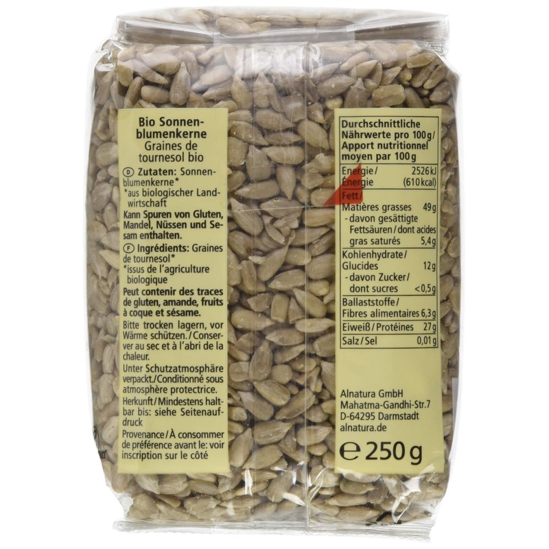 Alnatura Organic Sunflower Seeds, 250 g