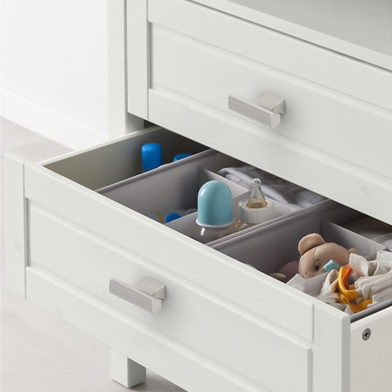 Asidrama 10 Pack Brushed Satin Nickel Kitchen Cabinet Knobs Dresser