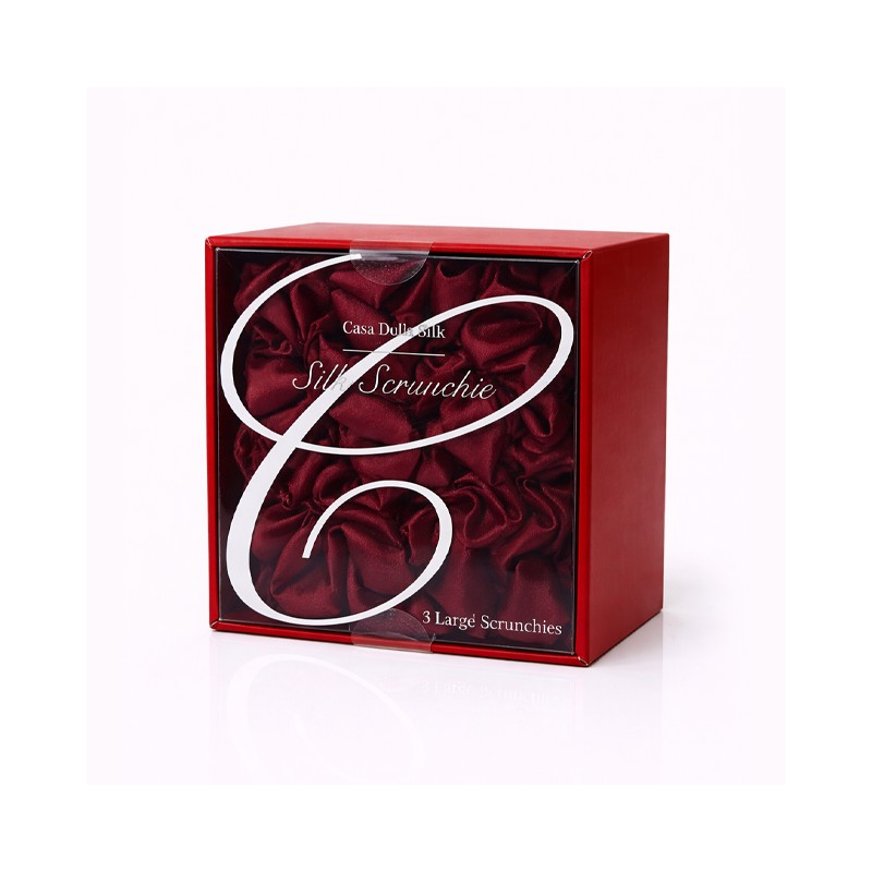 Casa Della Silk Grande Mulberry Silk Scrunchies x3 – Large