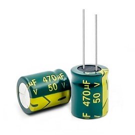 20PCS 470UF/50V Electrolytic Capacitor, High Frequency Aluminum Electrolytic Capacitors for Refrigerator, TV, LCD Monitor