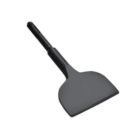 WOBLLMX 0.8" x 9.8" SDS Plus Flat Chisel for Wide Tile & Thinset Scraper Wall and Floor Scraper Works Removal Tool (Black)