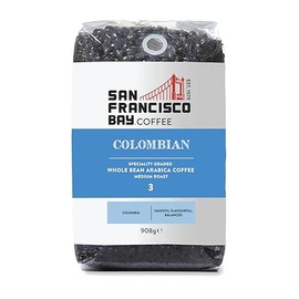 San Francisco Bay Coffee - Medium Roast Whole Bean Coffee - 100% Colombian (2 lb bag)