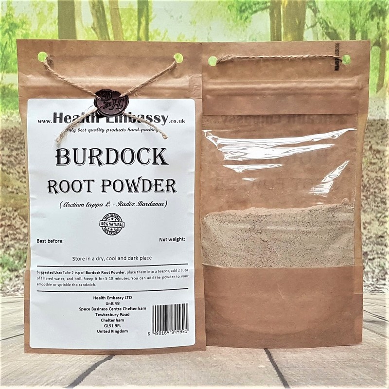 Health Embassy Burdock Root Powder | Arctium lappa L (50g)