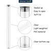 Clear Plastic Tube with Black lid, 12 Pack, Storage Holder