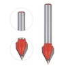 60°CNC Engraving V Groove 3D Router Bits 6x10mm 1/4" Shank