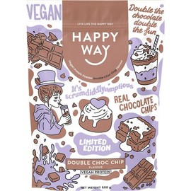Happy Way Vegan Protein Powder Double Choc Chip 500g