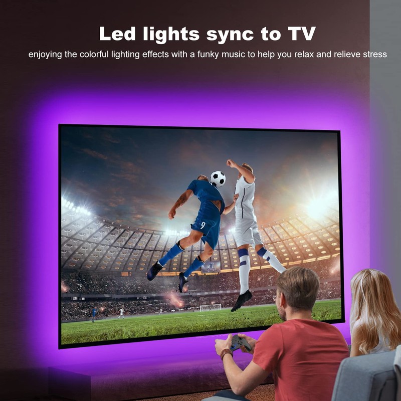 TV Led Backlight 85Inch, 20ft Led Lights for TV 85-100