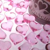 EinsSein® Decorative Stones Sparkling Hearts 22 mm Pink Decoration Confetti
