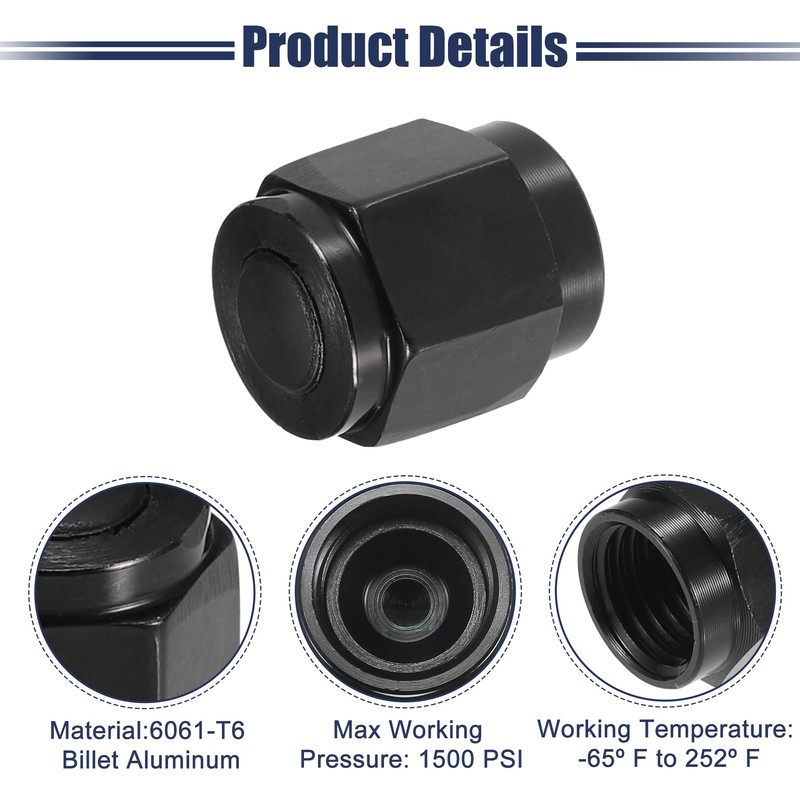 ACROPIX AN4 Universal Female Flare Cap Port Plug Block Off
