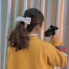 Leadigol 2PCS Japanese Lattice Bow Banana Clip,Sweet Vertical Clip Ponytail