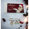 Baby's First Christmas 2024 Nappy Pin Baby Brooch Keepsake Charms