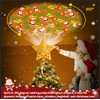 Star Christmas Tree Topper with Rotating LED Projector, 4 Patterns,