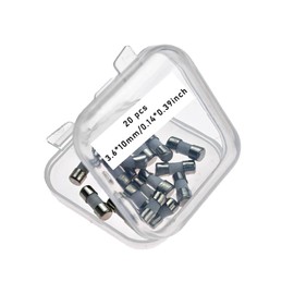 2A, F2A, 2A Fuse, F2A Fuse, 2A250V, F2A250V, 2A Mini Fuse, F2A 250V Fuse, Fast-Blow Mini Ceramic Fuse 3.6 * 10mm (0.14 * 0.39in) (20Pcs)