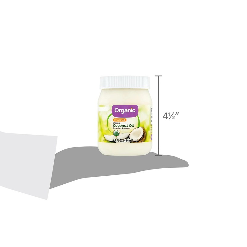 Organic Unrefined Virgin Coconut Oil with No Artificial Flavors or