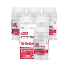 Chong Kun Dang Healthyamine All-in-One Immune Multivitamin for Women 60 Tablets, 6 Boxes (12-Month Supply) / Women's Multivitamin Iodine / 종근당 헬시아민 올인원 이뮨 멀티비타민 포 우먼 60정 6박스 12개월분  여성 여자 종합비타민 아이오딘