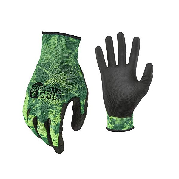 Gorilla Grip Work Gloves with Grip, All Purpose Gloves for