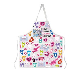 CMNIM Twice Kpop Cooking Apron K-Pop Music Lover Kitchen Apron with 2 Pocket Kpop Idol Merch K-Drama Gifts Girl Group Bib (Twice Apron)