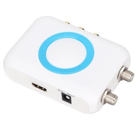 HDMI Modulator HF Converter, RCA to HF HD Modulator Supports PAL/NTSC Format Output, VHF Demodulator Converter for PLL Controlled, CATV Modulator for Home TV