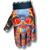 Live Fast Flaming Skulls Motorcycle Gloves For Men Bike Gloves