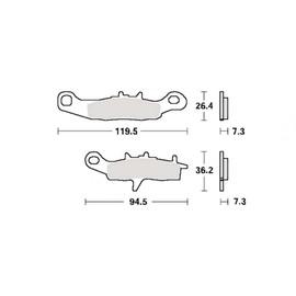 AP Racing Brake Pad for Kawasaki 100 KX After 1997 LMP326ORR