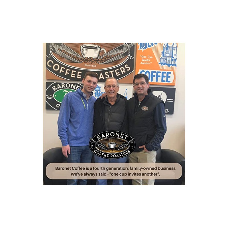 Baronet Coffee Organic ESE Espresso Pods - Espresso Roast ,