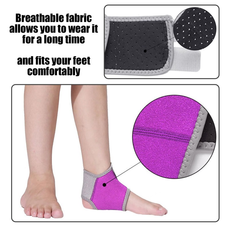 2 Pairs Kids Foot Protectors, Ankle Guards, Elastic Foot Guards,